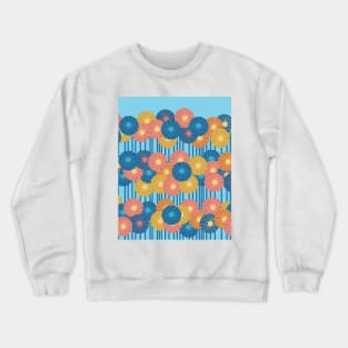 Flower Plot Many Flowers Floral Pattern Crewneck Sweatshirt